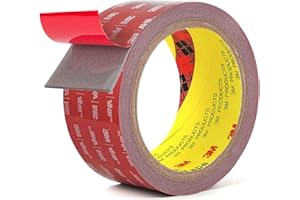 HASAKY Double Side Tape Heavy Duty,2in x 10ft Mounting Tape Strong Adhesive Double Sided Tape Waterproof Foam Tape for LED Strip Light, Picture Hanging Strips for Wall