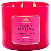 Bath &amp; Body Works 3-Wick Candle, Cactus Blossom, Soy Wax Blend | Room-Filling Fresh Home Scent with Strong Throw, Exclusively Fragranced Soy Wax Blend, Burns Up to 45 Hours, Great Gift