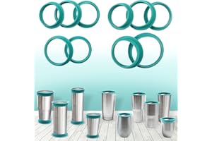 RIOMH 10pcs Tumbler Shields for Epoxy Tumbler, Silicone Tumbler Protector Keeps Spray Paint, Epoxy Resin Out of The Inside of Cup, Working on Tumbler Turner to Keep Tumblers Clean