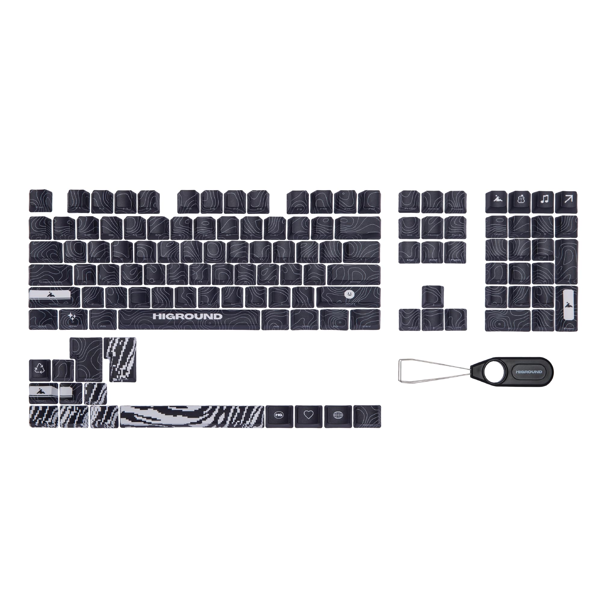 Mua Topograph PBT Dye Sub Keycaps - for Mechanical Keyboards, Full 123 ...