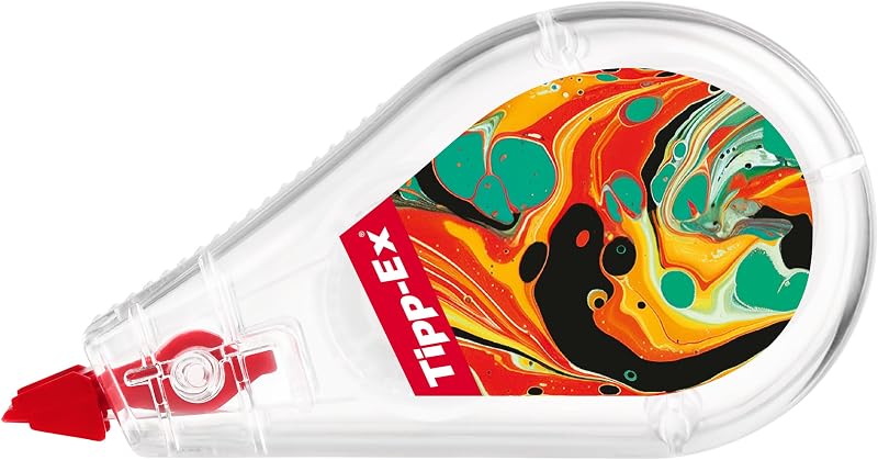 Correttori a Nastro Mini Pocket Mouse con Pellicola Resistente - 2 Design Hydro Dipping e 4 Classici, Confezione da 6