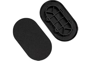 YIBEICO 2pcs Truck Bed Oval Drain Plug Cover Cap for Ford F150 1997-2025, F250 F350 2017-2025, F450 F550 Replace 4L3Z-99277B76-AA ，Truck Bed Plug Cover Cap for Ford (2pcs)