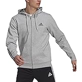 adidas mens Essentials Doubleknit Cut 3-stripes Full-zip Hoodie