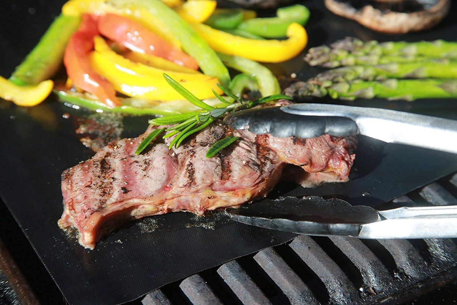 Chef Brooklyn BBQ Grill Mats with Bonus Kitchen Scissors- Heavy Duty Multi-Functional Scissors Sharp Perfect for Chicken, Poultry, Fish, Meat, Herbs and Outdoors for the BBQ\'S Camping or on the Boat