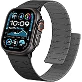 Anlinser Compatible with Apple Watch Band 49mm 46mm 45mm 44mm 42mm for Women Men, Double Side Reversible Magnetic Strap for iWatch Ultra 3/2/1 Series 11/10/9/8/7-1 SE (Black/Gray)