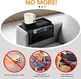 JanYoo Silicone Couch Cup Holder Tray Drink Holder Sofa Arm Caddy Organizer view 3
