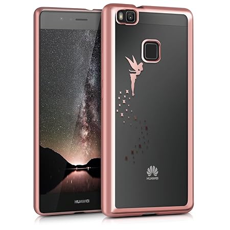 kwmobile Huawei P9 Lite Hülle - Handyhülle für Huawei P9 Lite - Handy Case in Rosegold Transparent