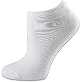 Maggie's Organics Athletic Crew Socks, White (Pack of 3) Size 9 - 11