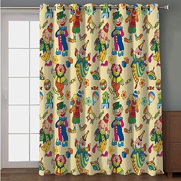 Amazon Com Iprint Blackout Patio Door Curtain Nursery Cute Owls