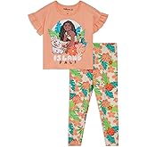 Disney Girls T-Shirt & Leggings Set Toddler to Big Kid Sizes (2T - 14-16)