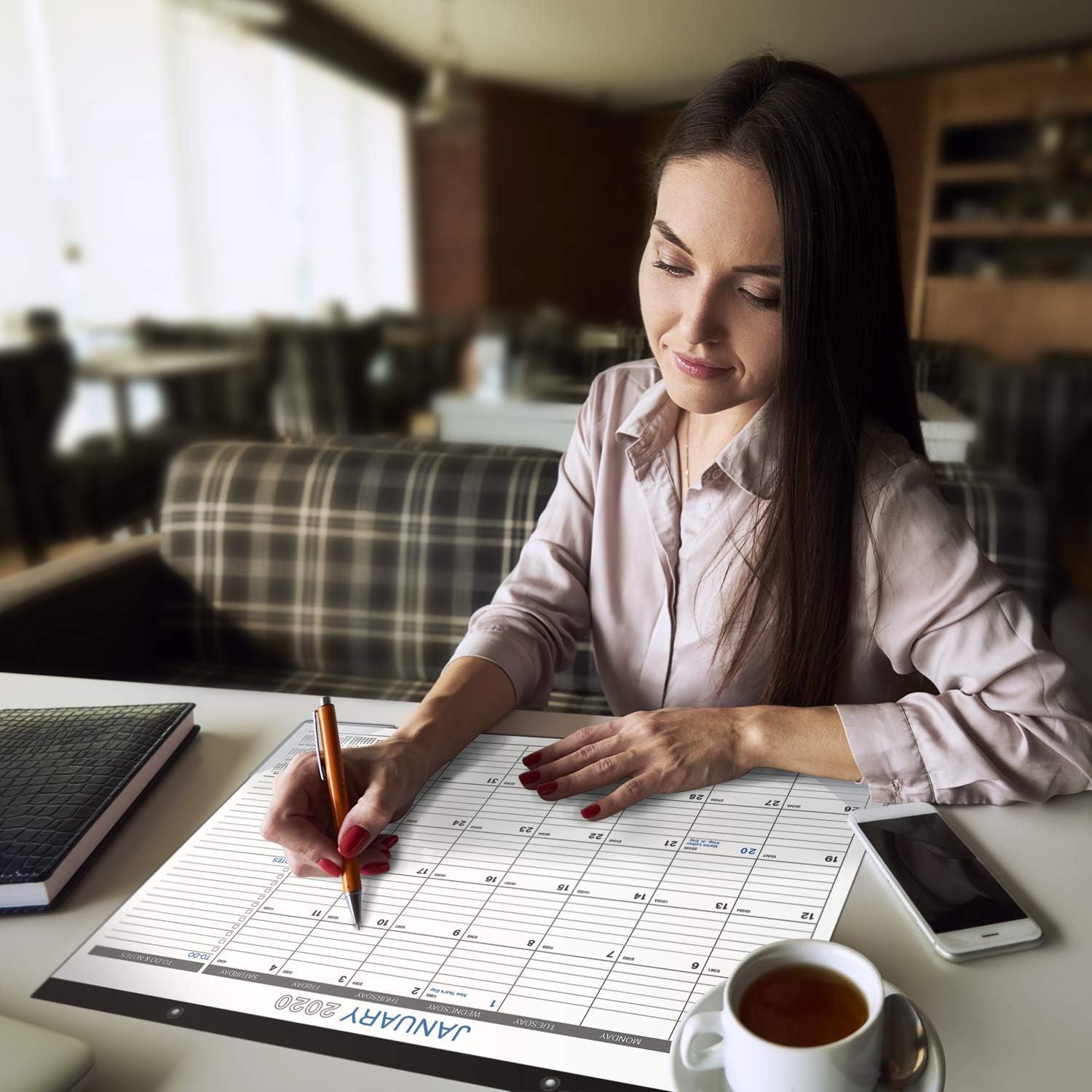 17 X 12 June 21 18 Months Desk Calendar With To Do List Large Ruled Blocks