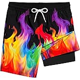 MaciRept Boys Swim Trunks Shorts Bathing Suit Boxer Brief Swimsuit Swimming Shorts Quick Dry Boy Swim Suit Size 8,10-12,14-16