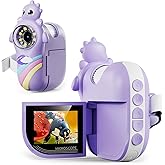 Microscope for Kids - 1080P Handheld Digital Microscope Portable Pocket 500X with 8 LED Lights 2'' LCD Screen Educational Science Christmas Birthday Gifts for Age 3 4 5 6 7 8 Girls Boys Purple