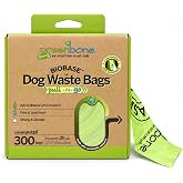 Greenbone BioBase Pull and Go Poop Bags 300 Bag Roll Unscented For Home or Yard Box Dispenser