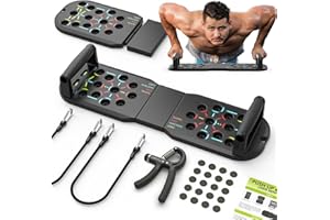 JLoibao Push Up Board Fitness, Workout Home Gym Equipment, 20 in 1 Exercise Pushup Bar Handles for Floor, Strength Training E