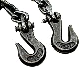 PaulStore Heavy Duty 14ft Recovery Tow Chain with Grab Hooks 5/16" view 3
