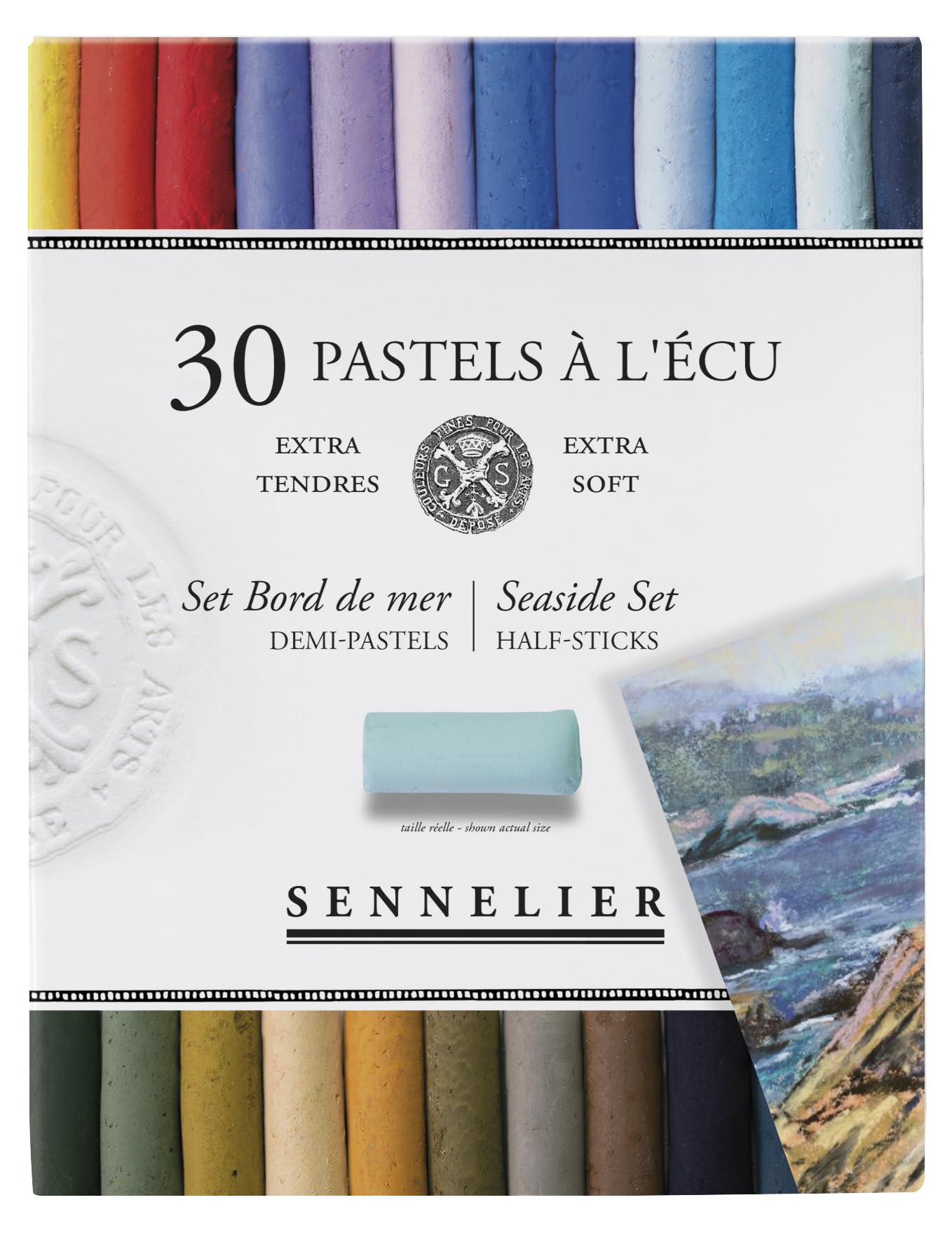 Sennelier PASTELS SOFT HALF ST SEASIDE 30, One Size