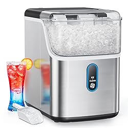 Nugget Ice Maker Countertop, HOMEZAY Pebble Ice