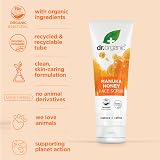 Dr Organic Manuka Honey Face Scrub Exfoliating 125ml COSMOS Organic view 3