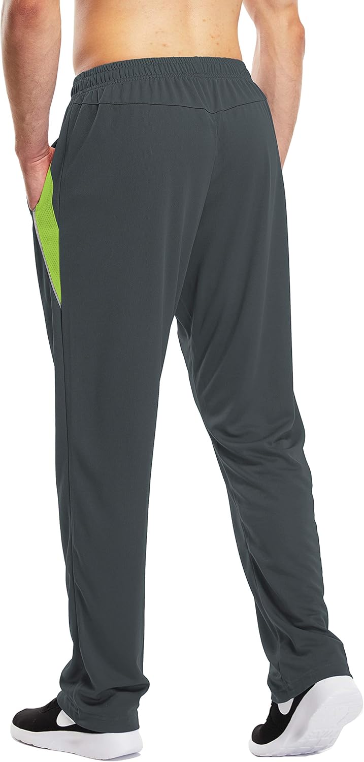 1994Fashion Mens Sweatpants Open-Bottom Workout Jogger Pant with Pockets: Clothing