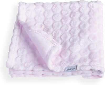 Clair de Lune Marshmallow Baby Blanket Pink 70 x 90 cm UK Made