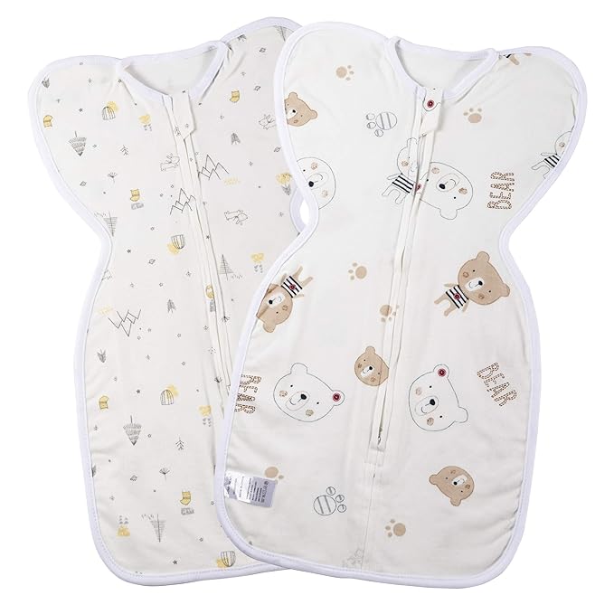 Umineux Baby Swaddle Pod with Zip, Unisex Infant Swaddle Sack Set for Better Sleep