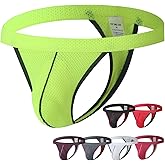KAREN SPACE Men's Thong Underwear Sports Supporter Mens G-String Thongs Breathable Mesh Seamless