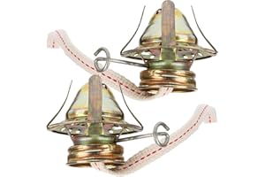 HEATSHAKING 2Pcs Vintage Oil Lamp Wicks and Glass Burners Replacement Parts for Old Fashioned Kerosene Oil Lamps