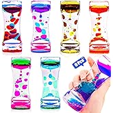 TGIQROVE 6 Pcs Liquid Motion Bubbler Sensory Toys, Liquid Timer AnxietyCalming Toys for Kids Adults, Party Favors, Classroom Prizes Easter Birthday Gift for Kids
