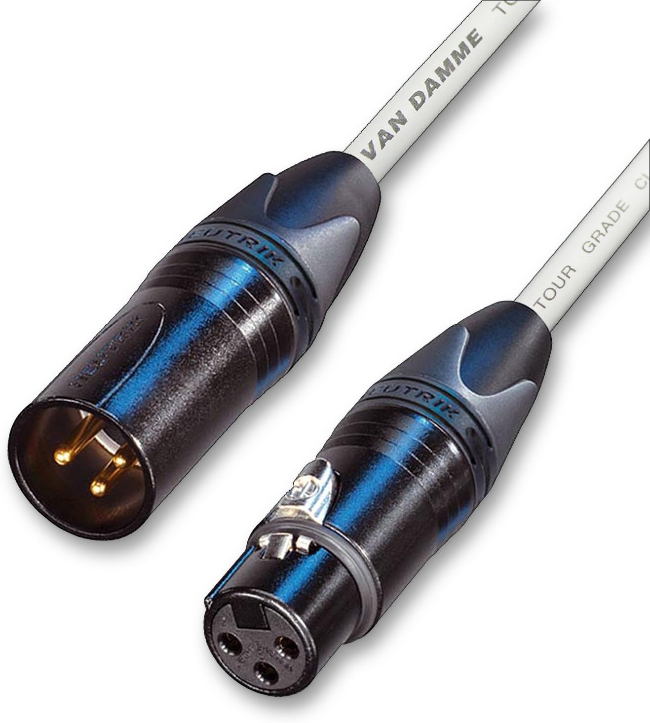 Designacable 3m Custom Length Van Damme XLR to XLR Neutrik Gold