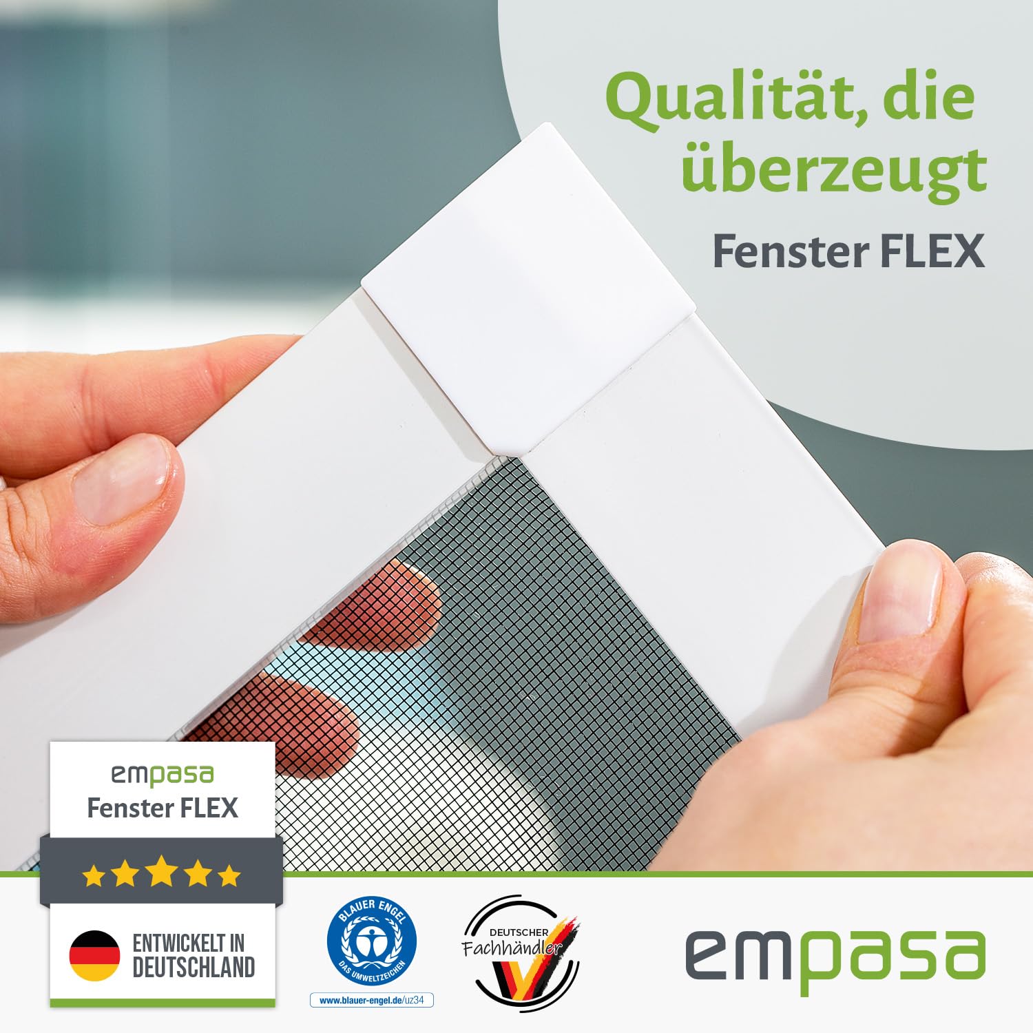 empasa Insektenschutz "FLEX" Fliegengitter Fenster 5