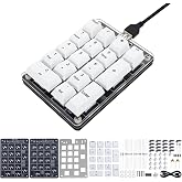 IS Icstation DIY Numeric Keypad Soldering Practice Kit, 17-Key Number Pad Soldering Project Kit, Hot-Swappable Blue Switches, Plug &amp; Play for Windows, Ideal for College STEM Education &amp; DIY Hobbyists