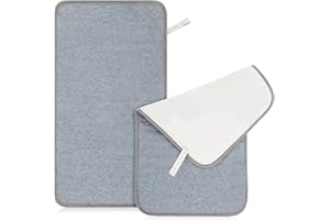 RAINFLOW Portable Changing Pads - Changing Table Liner,2 Pack Reusable Changing Pad Cover Waterproof,14.5"x 26.5" Reusable Ta