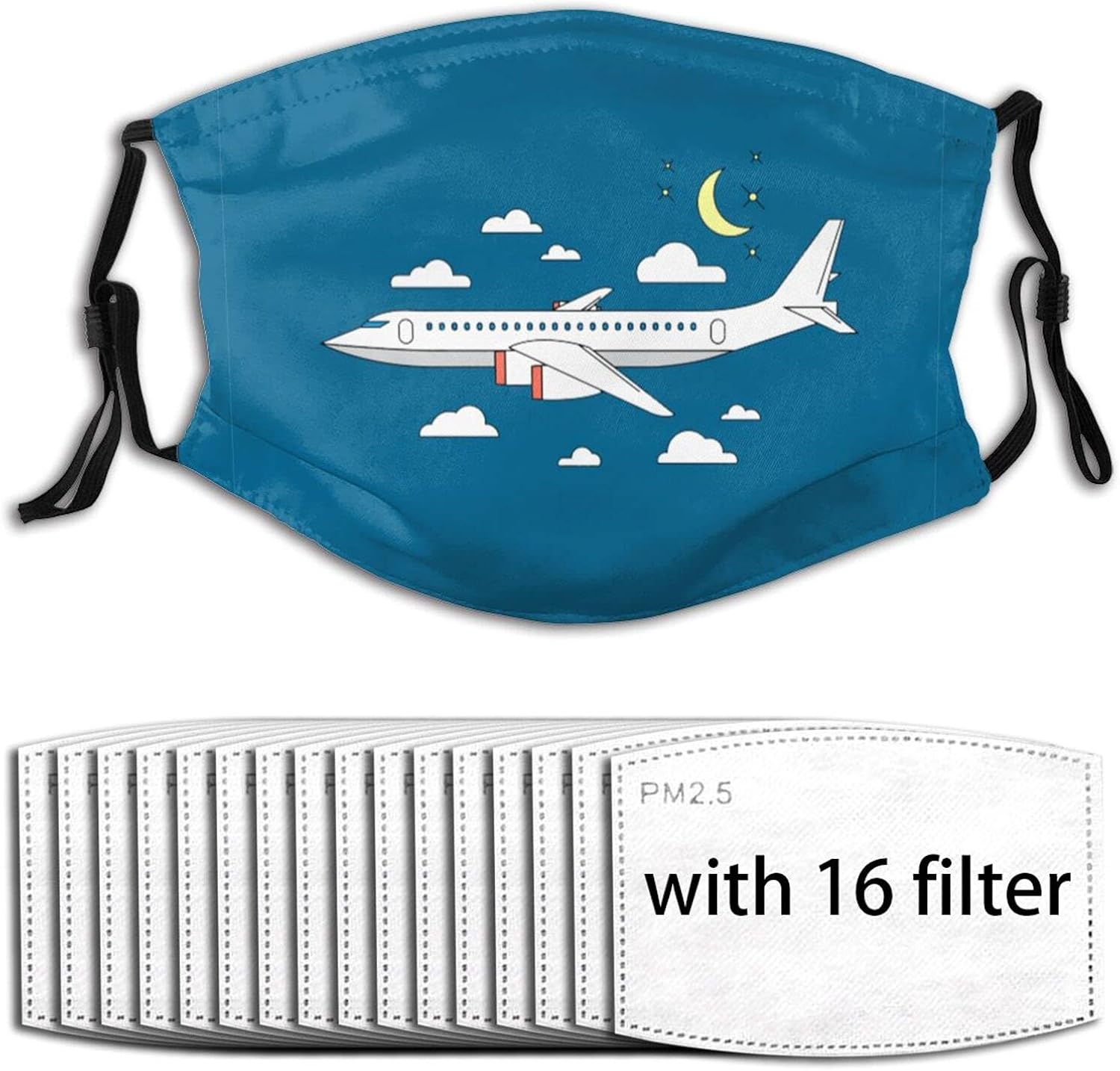 Airplane Mask Funny Cute Airplane Mask Adult Wind and DustProof with