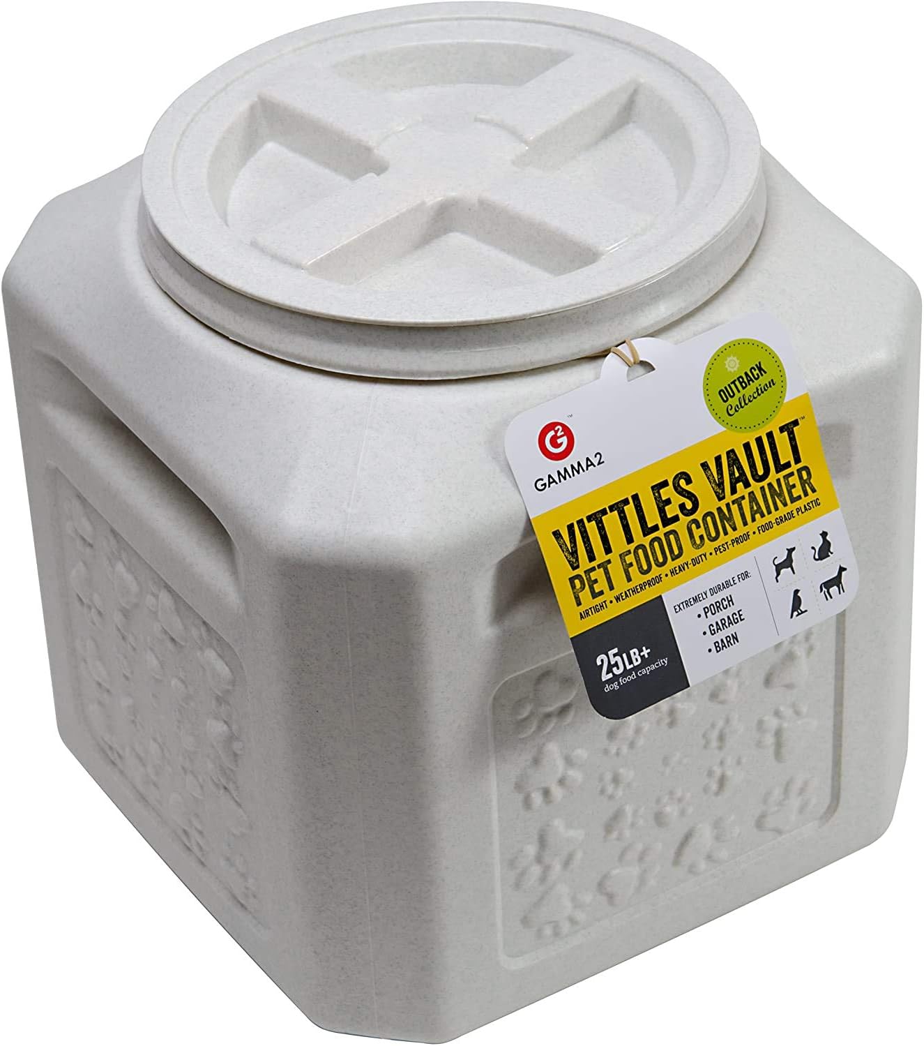 Pet Supplies : Vittles Vault Outback 25 lb Airtight Pet Food Storage Container : Pet Food Storage Products : 