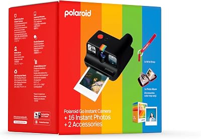 Polaroid Go Generation 2 Mini Instant Camera Black Bundle 16 Photos