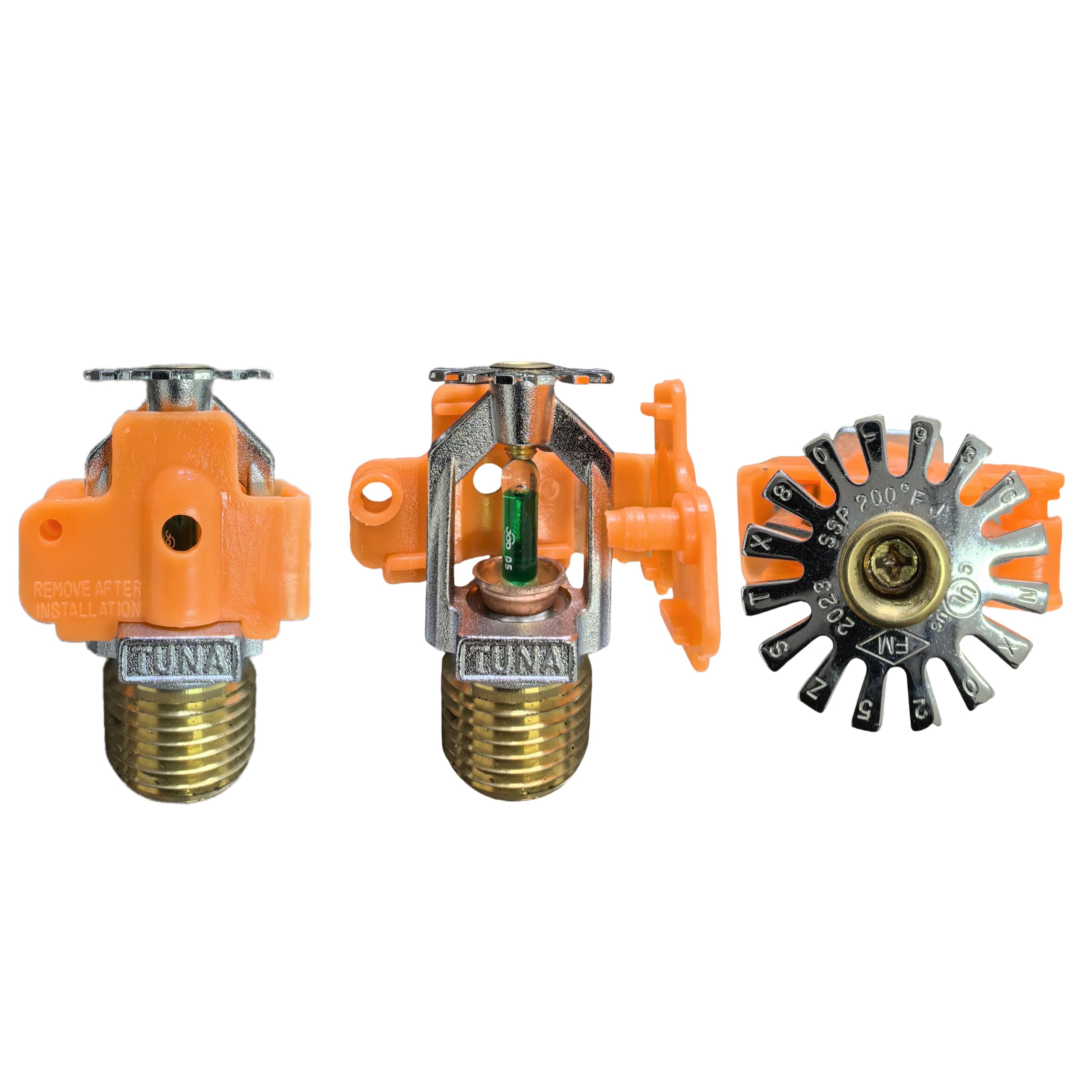 Photo 1 of 200?(93?) Fire Sprinkler Head Pendent Spray - FM Approved & UL Listed 1/2" NPT 200?(93?) K=5.6 (K80/metric) Standard Response for Automatic Fire Sprinkler System (6, Chorme)