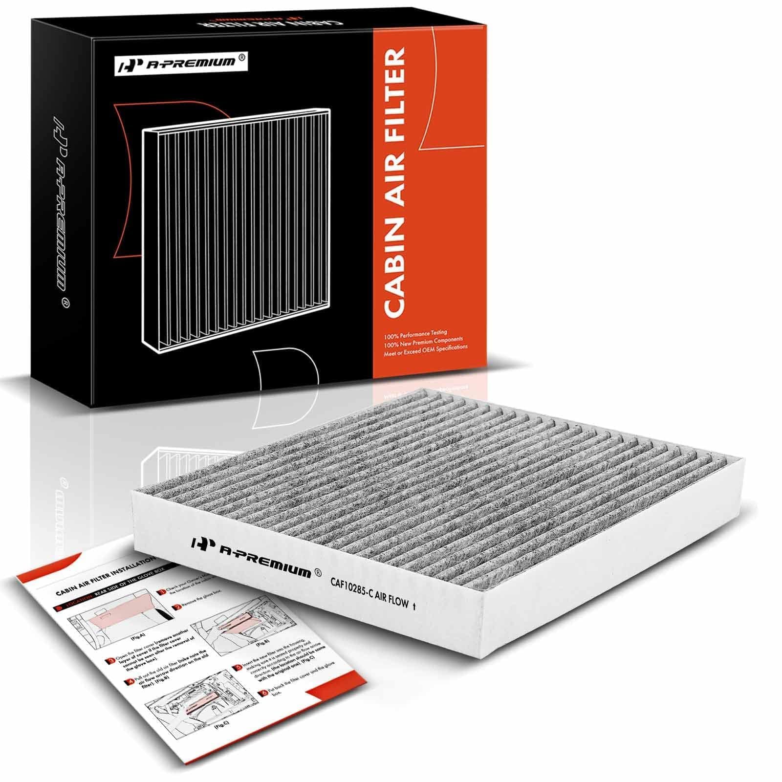 Photo 1 of A-Premium Cabin Air Filter w/Activated Carbon Compatible with Toyota, Lexus, Land Rover, Scion, Subaru, Pontiac & Jaguar - Camry, RAV4, Highlander, Corolla, Sienna, Tundra, Prius, 4Runner, Outback