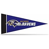 Rico Industries NFL Baltimore Ravens 8-Piece 4-Inch by 9-Inch Classic Mini Pennant Décor Set