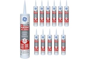 GE Silicone 1 Tub & Tile, Clear, 298 ml Cartridge, Pack of 12