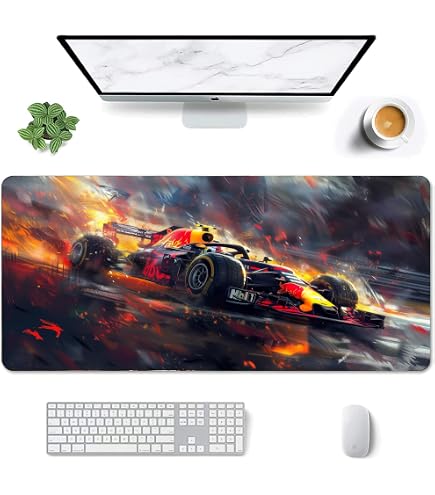 Tappetino Per Mouse Formula 1 - 24x20 Cm Con Base Antiscivolo E Frase Motivazionale