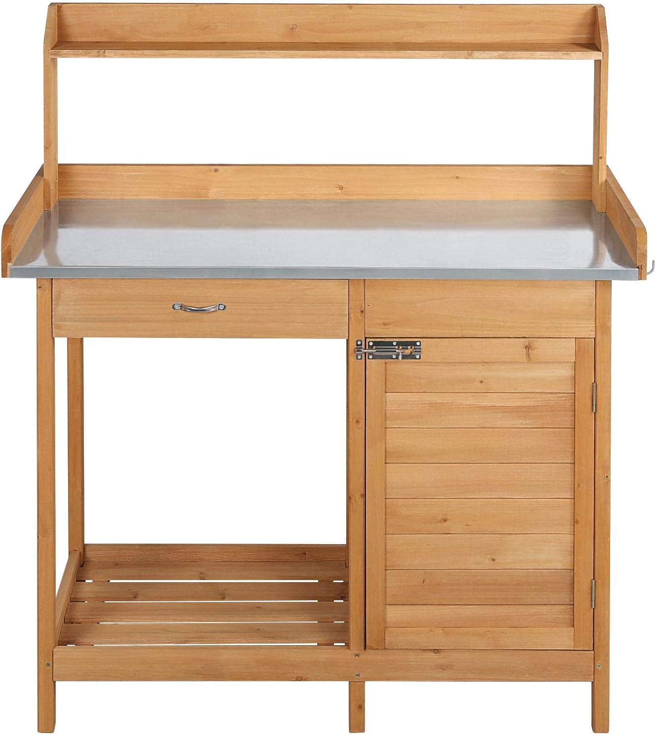 Amazon Com Yaheetech Potting Bench Outdoor Garden Work Bench