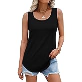 Tank Tops for Women Summer Sleeveless Casual Loose Fit Tunic Tops