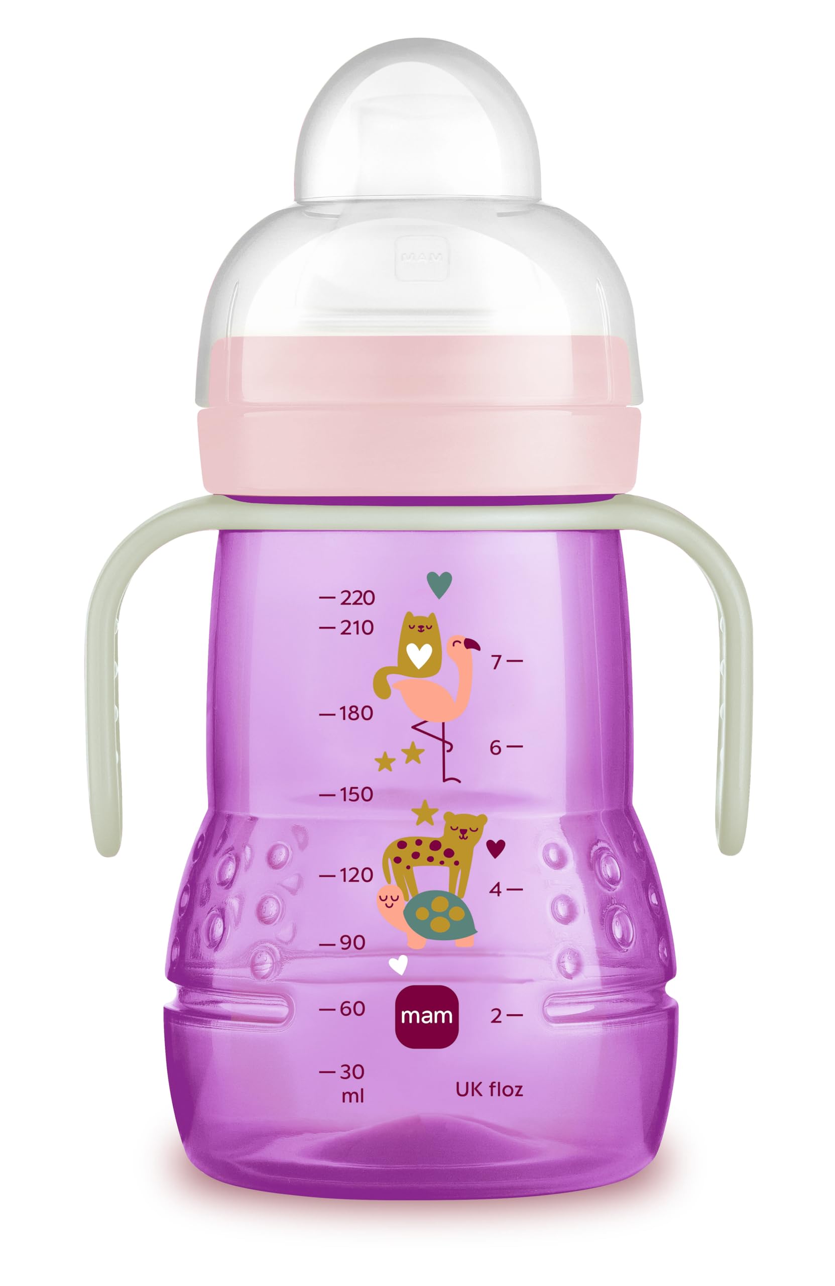 MAM Transition Baby Bottle with Silicone 4 Months 220 ml