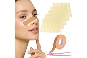 5 Pcs Thermoplastic Nasal Splint with Nose Tape, Reusable Nose Splint for Broken Nose, Trapezoid Nose Shaper for Nose Brace F