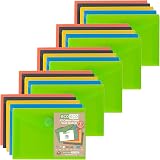 eco-eco A7 50% Recycled Assorted Wallets 25 Pack 105 x 74mm Popper
