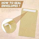 SZXMDKH 130 Pcs Small Brown Seed Envelopes 9x6 cm Self-Adhesive view 2