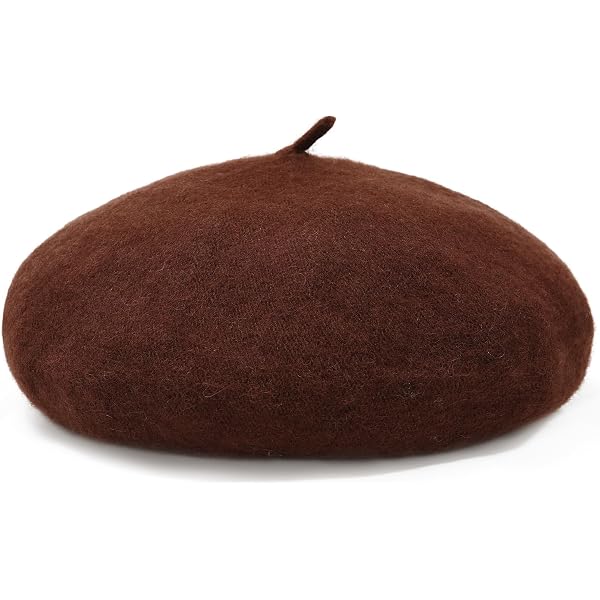 8435 Women French Beret Hat Artist Brown Beret Hat Classic Winter Warm Cap YLWHJJ New French beret women main image 4