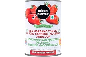 San Marzano Whole Peeled Tomatoes in Tomato Juice 400G / 14Oz [Drained 260G DOP Tomates Pelles Dans Le Jus Product of Italy]
