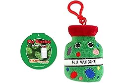 GIANTmicrobes Flu Vaccine Keychain – Learn about